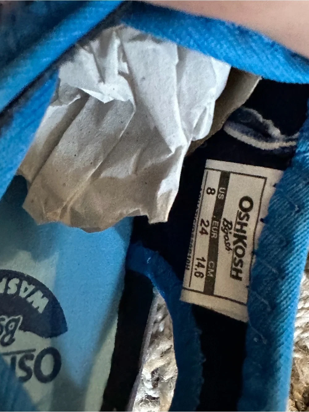 OshKosh B'gosh Blue Patterned Kids Water Sandals